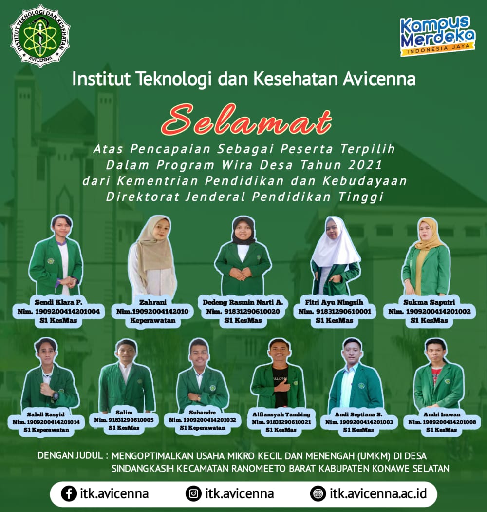 Tim Peraih Pendanaan Program Wira Desa Tahun 2021