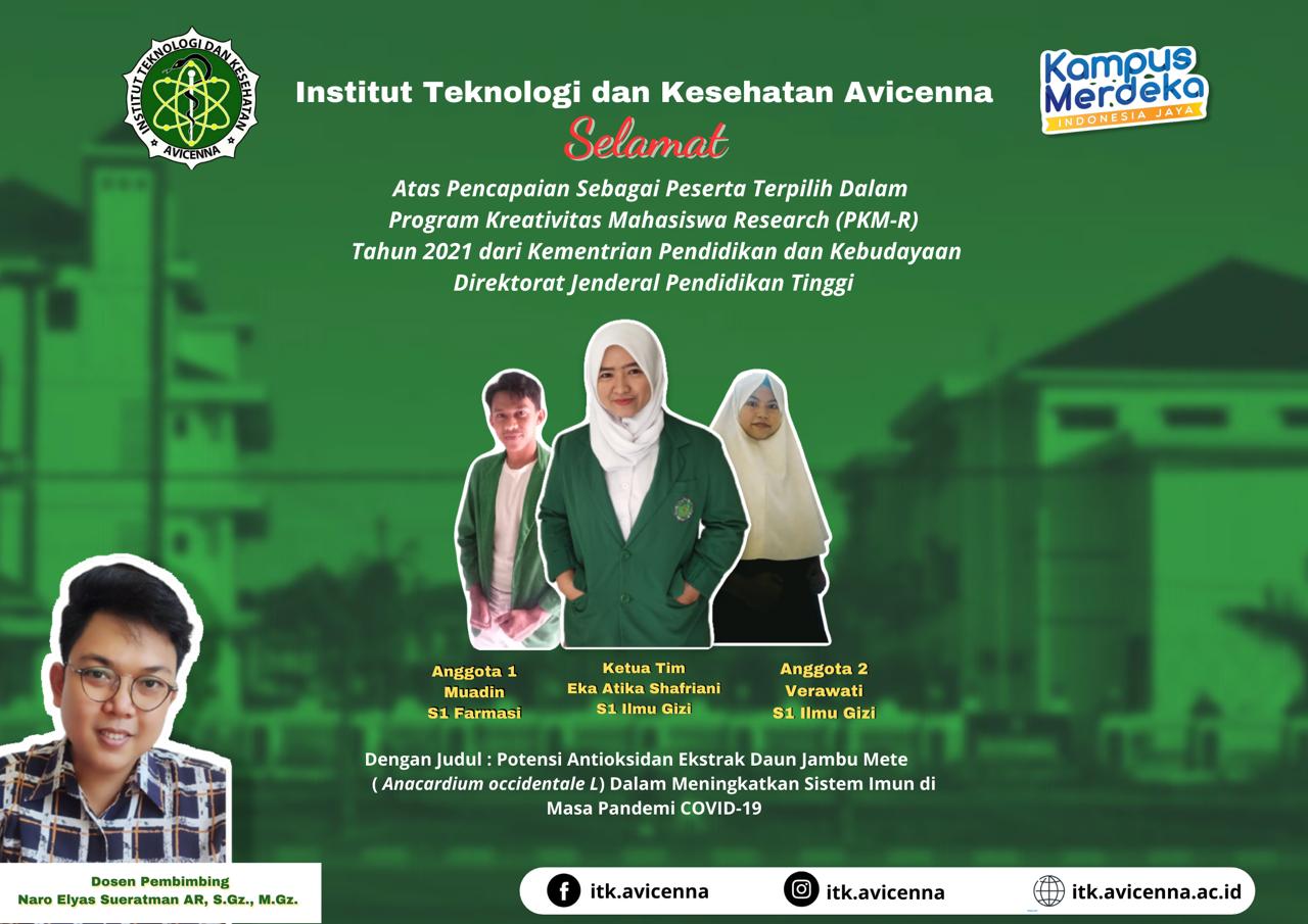 Tim Peraih Pendanaan Program Kreatifitas Mahasiswa Tahun 2021
