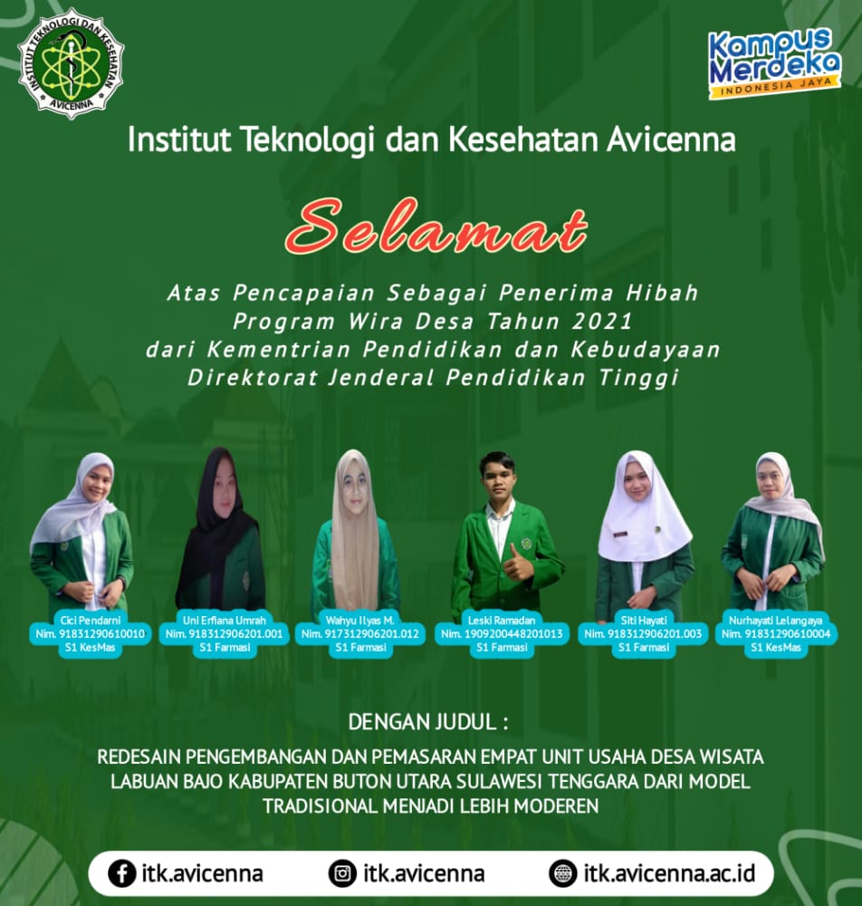 Tim Peraih Pendanaan Program Wira Desa Tahun 2021